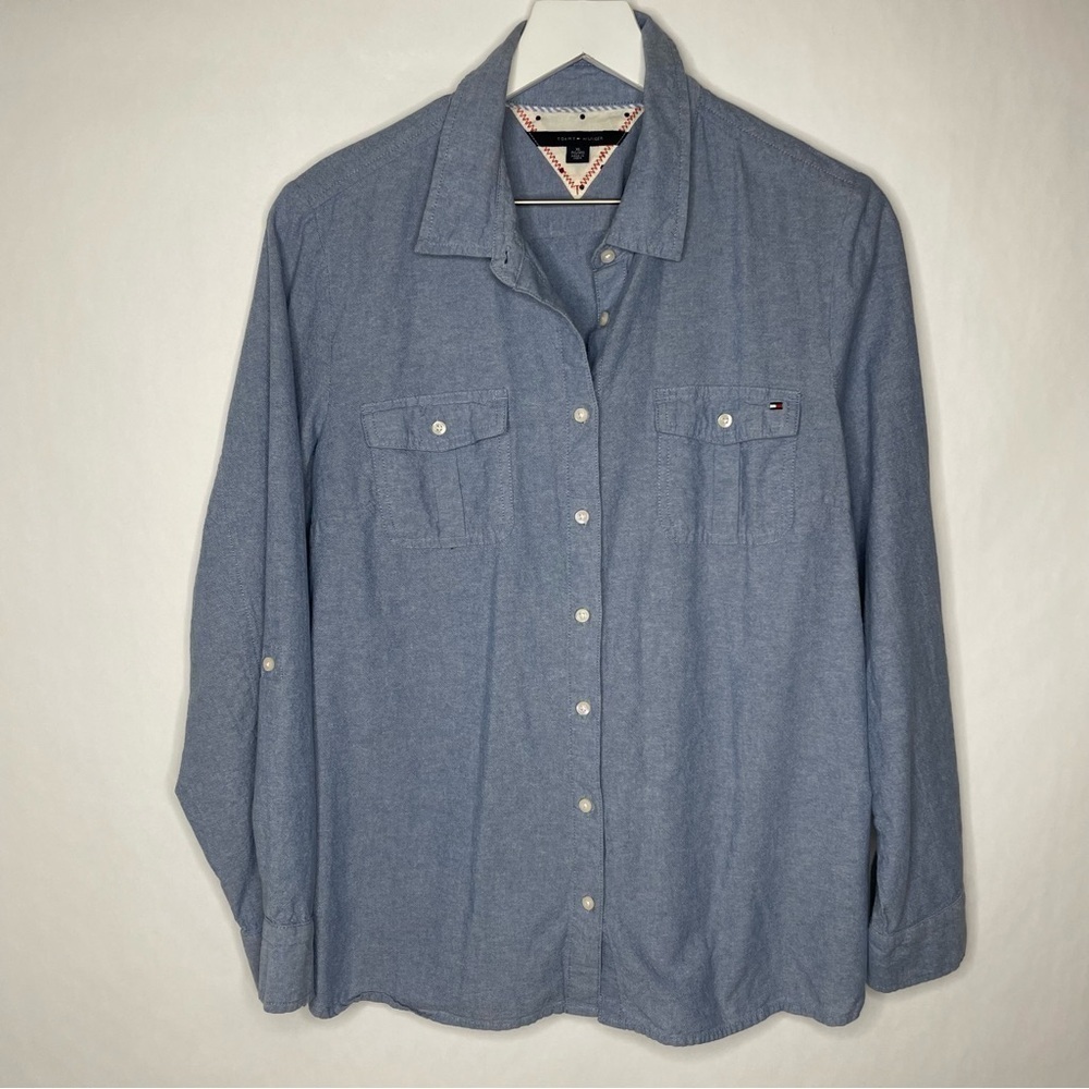 Tommy Hilfiger Button Down Shirt, 2 Front Button Pockets